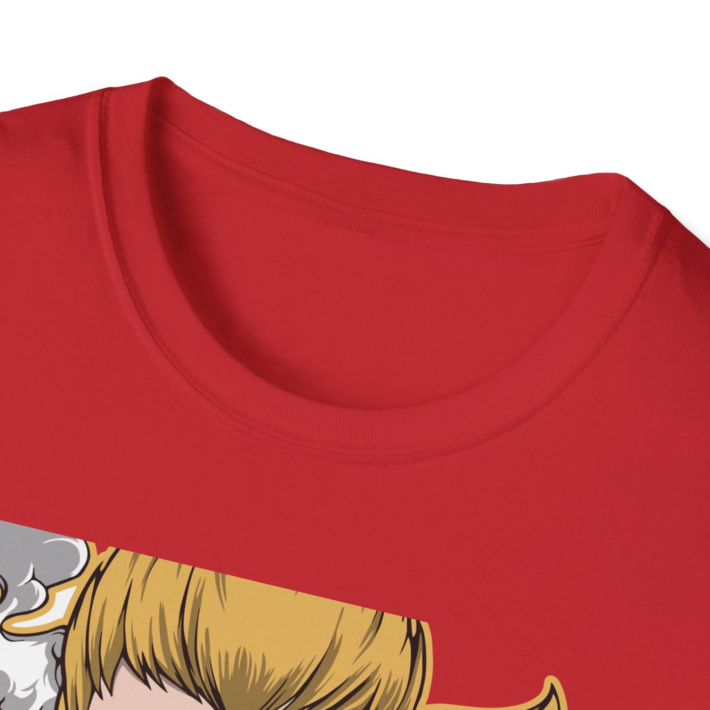 Captivating Mythic Hero T-Shirt | Dynamic Golden Warrior Anime Style Graphic Tee for Gamers & Fantasy Fans