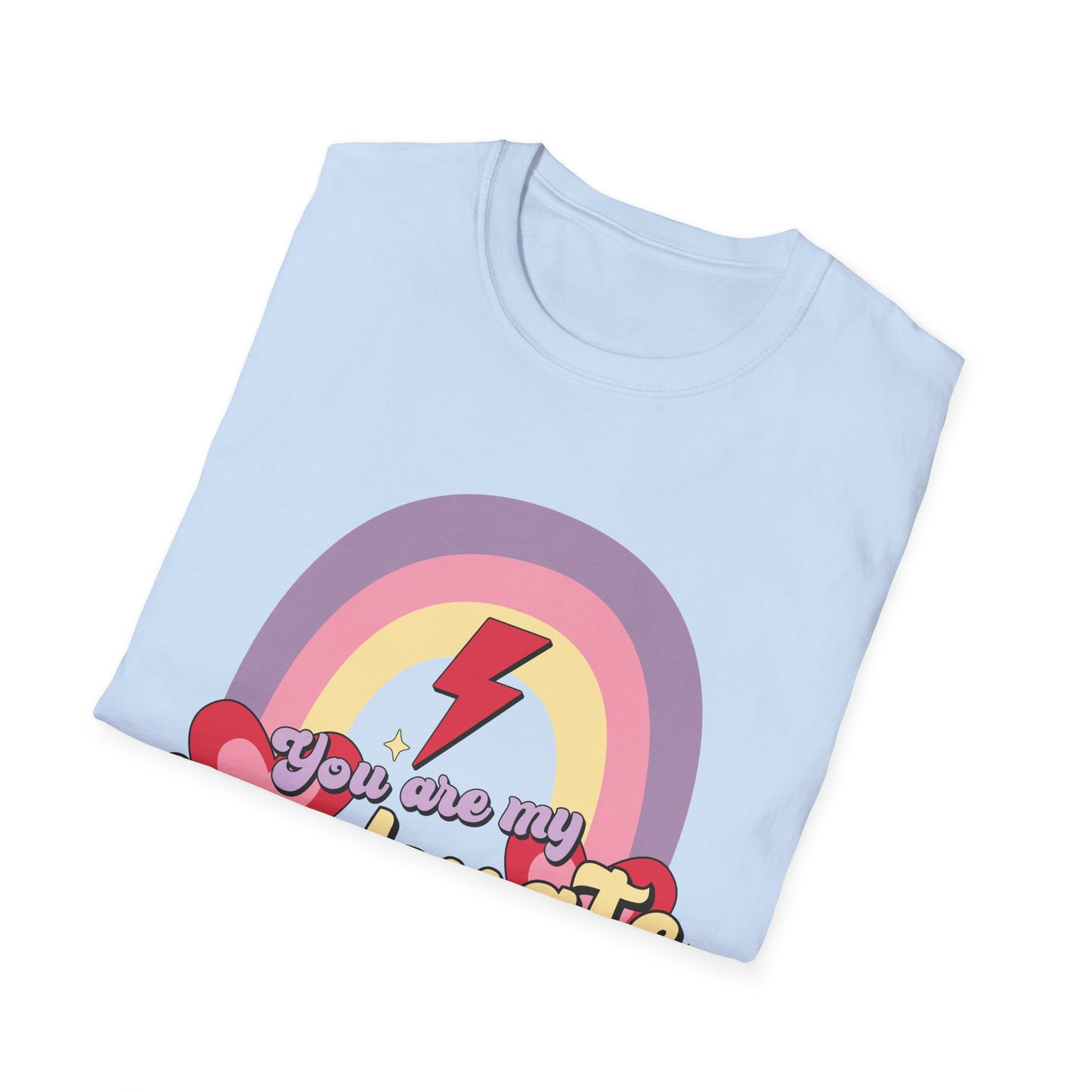 Retro Soulmate T-Shirt | Groovy Pastel Rainbow & Hearts Couple Tee | Perfect Romantic Valentine's Day Gift for Him or Her
