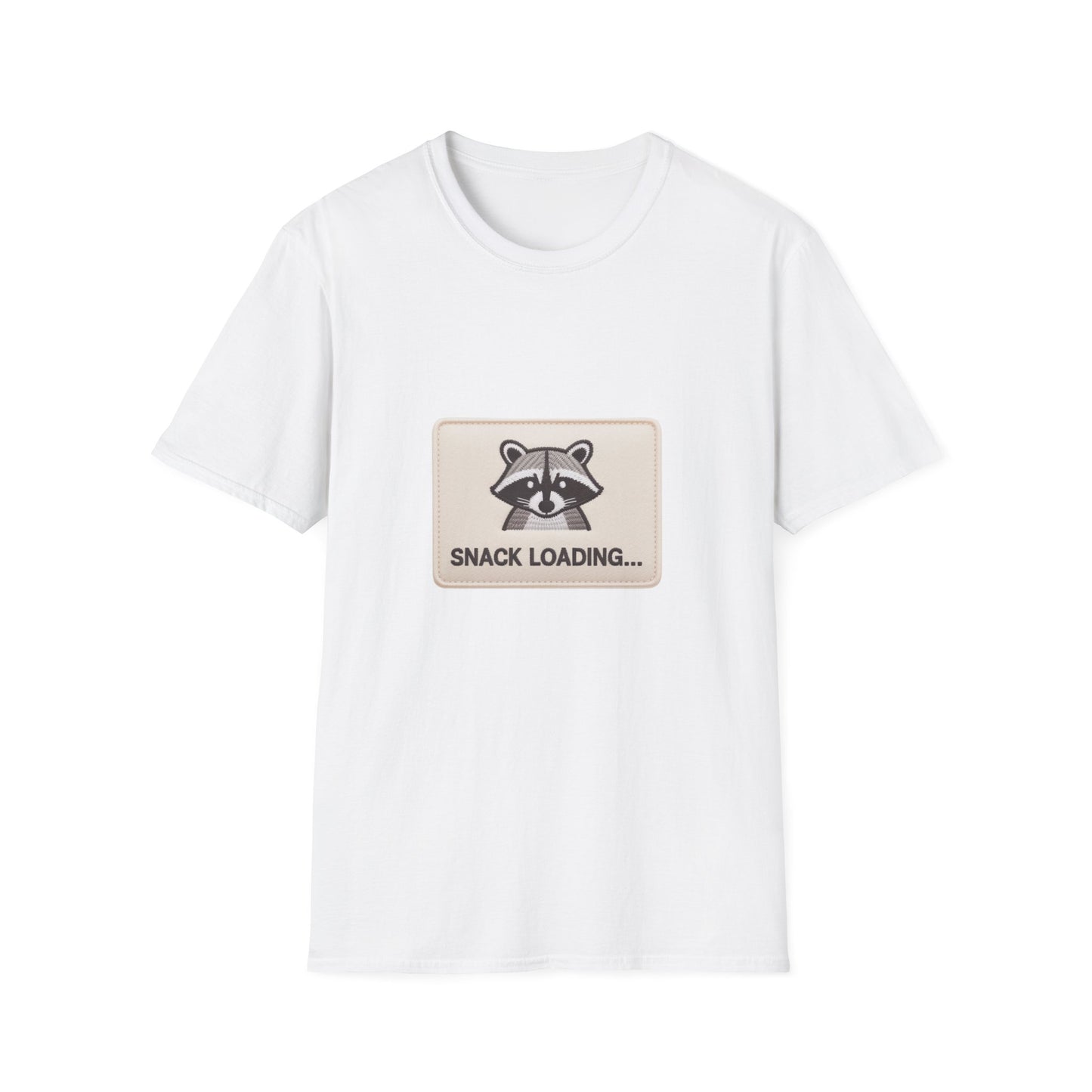 Awesome 'Snack Loading' Raccoon T-Shirt - Funny Animal Humor Tee for Foodies, Gamers & Hungry Souls!
