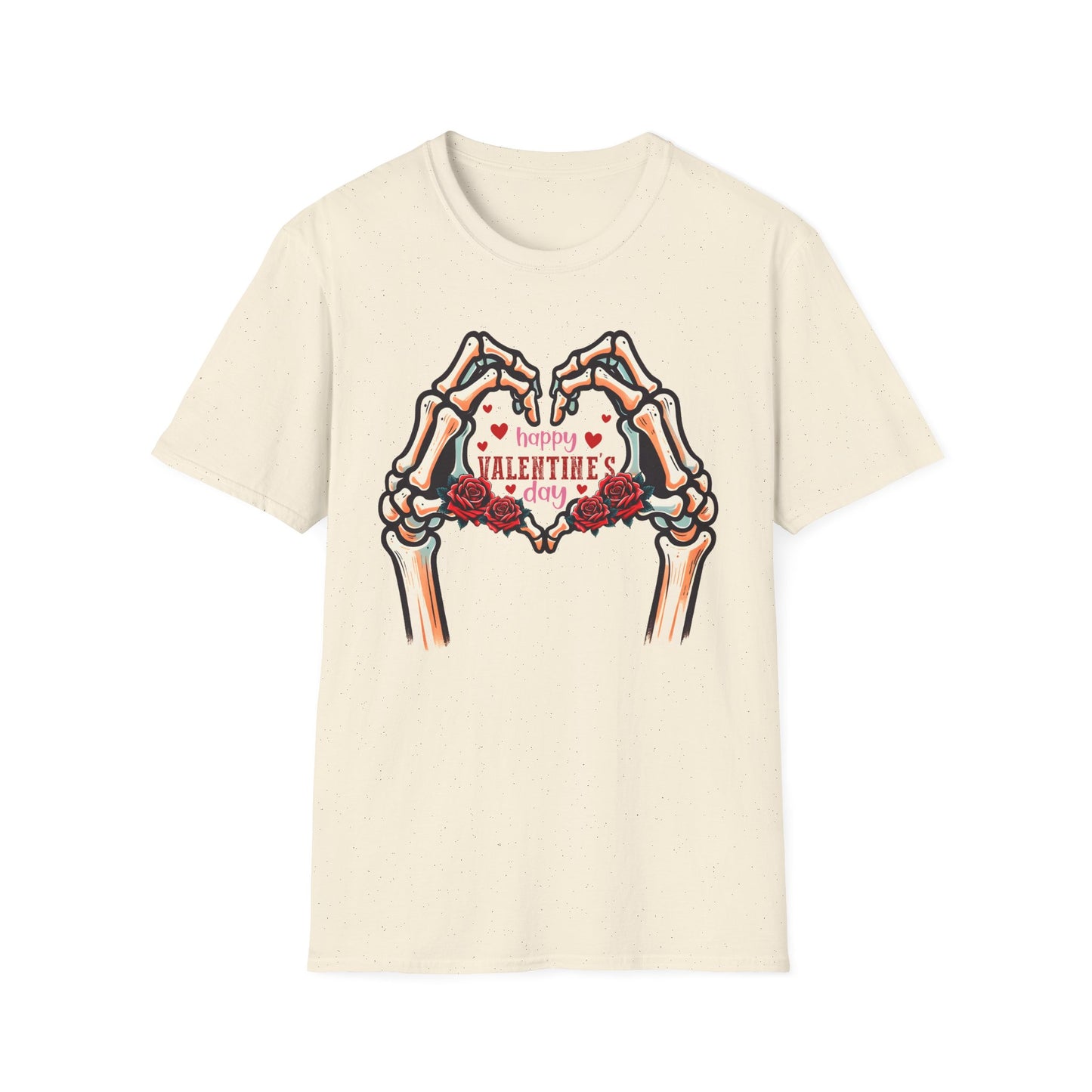 Romantic Skeleton Hands Heart T-Shirt | Till Death Do Us Part Valentine's Day Love Tee | Unique Rose Gift