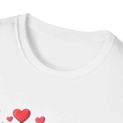 Chic Valentine's Day T-Shirt | Sweet Treats & Love Hearts Graphic Tee | Leopard Gingham Cupcake Macaron Frappuccino