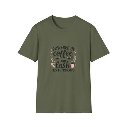 Coffee & Lash Extensions T-Shirt - Chic Beauty Lover Tee for Women | Cozy Lash Artist Gift | Trendy Eyelash Enthusiast Top