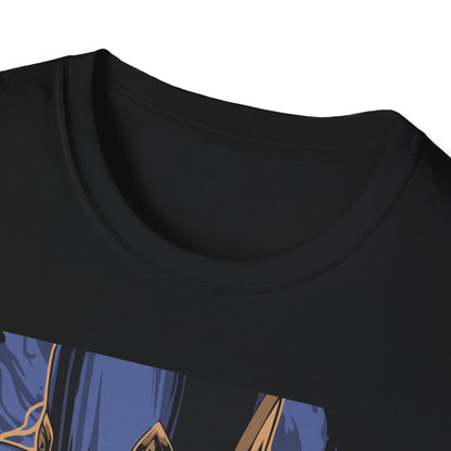 Enchanting Magician T-Shirt | Anime Style Illusionist Tee with Top Hat & Playing Cards | Unique Fantasy Graphic Apparel