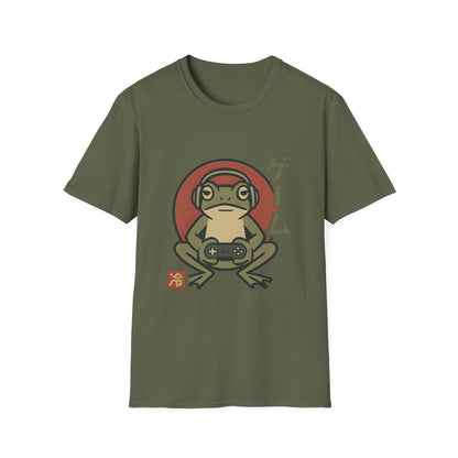 Japanese Style Gamer Frog Graphic T-Shirt