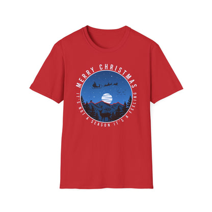 Magical Christmas Feeling T-Shirt | Santa, Reindeer & Winter Wonderland Tee | Festive Holiday Gift | Unique Nature Design
