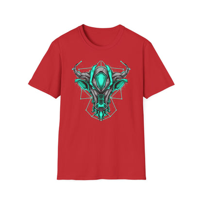 Epic Cybernetic Bull T-Shirt | Striking Sci-Fi Mech Ox Tee | Futuristic Geometric Animal Design | Bold Statement for Gamers & Tech Fans
