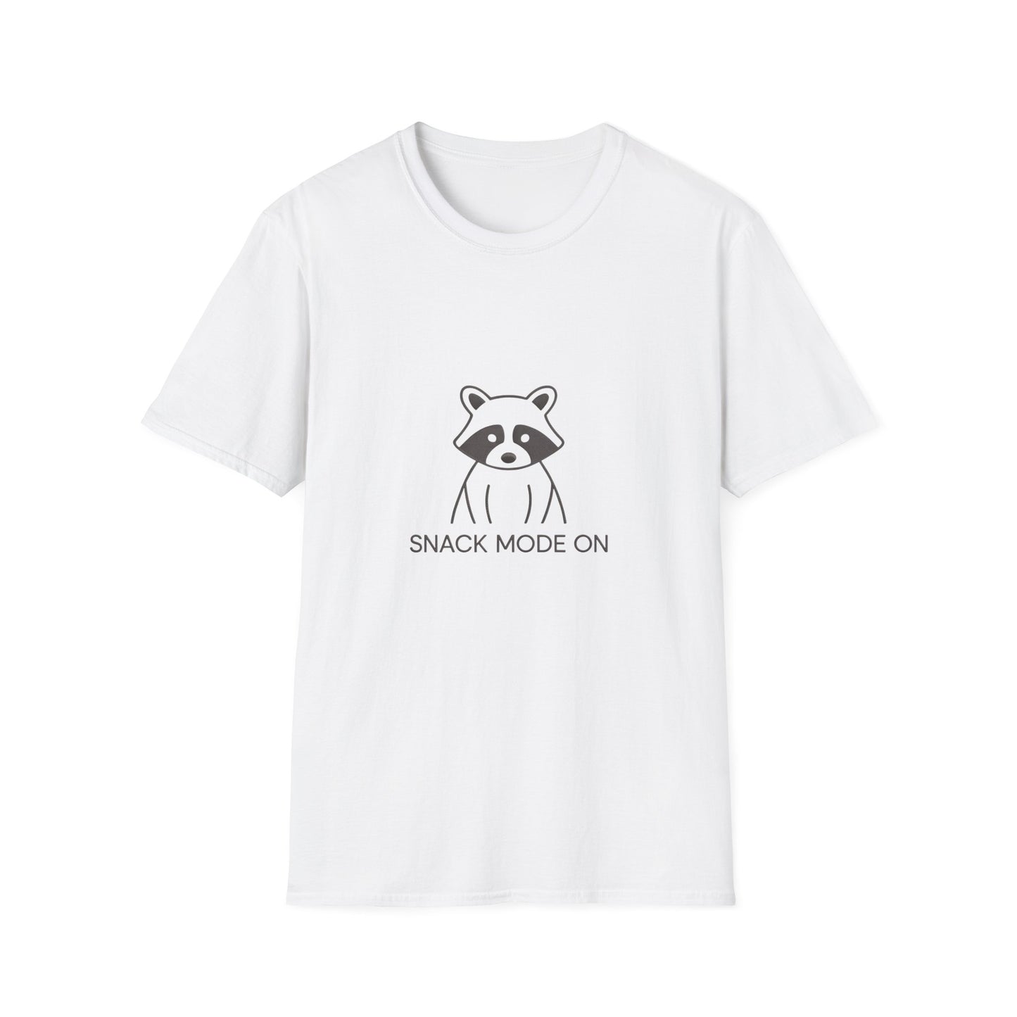 Ultimate Snack Mode Raccoon T-Shirt | Funny Trash Panda Tee for Foodies & Cozy Days | Cute Animal Lover Gift