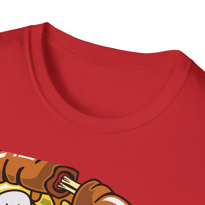 Dripping Zombie Pizza Slice T-Shirt - Ghoulish Horror Foodie Monster Tee for Halloween & Unique Style