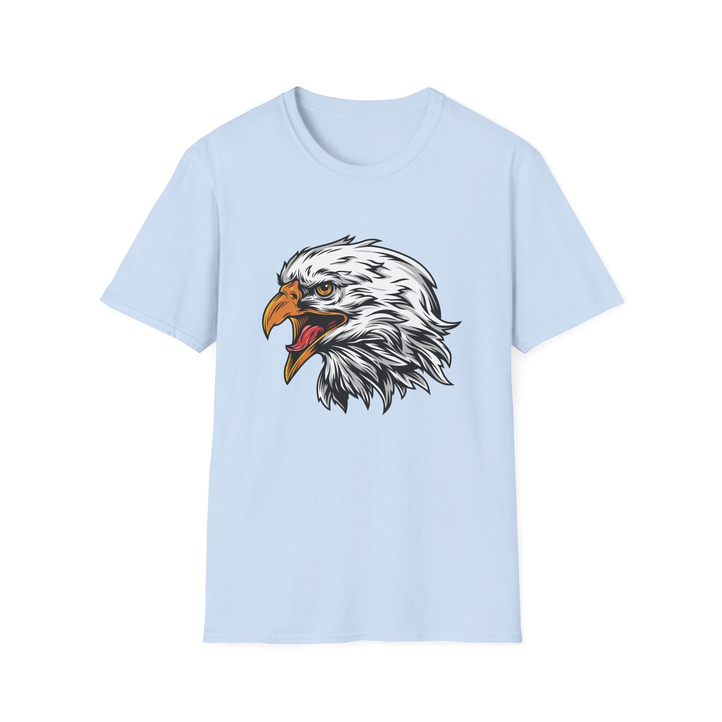 Fierce Screaming Eagle Head T-Shirt - Majestic Bald Eagle Graphic Tee for Wildlife Lovers & Patriots | Bold Animal Print Apparel