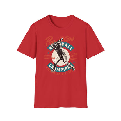 Classic Baseball Play Hard Champion T-Shirt | Vintage Athletic Department Super Team Tee | Dynamic Sports Fan Gift