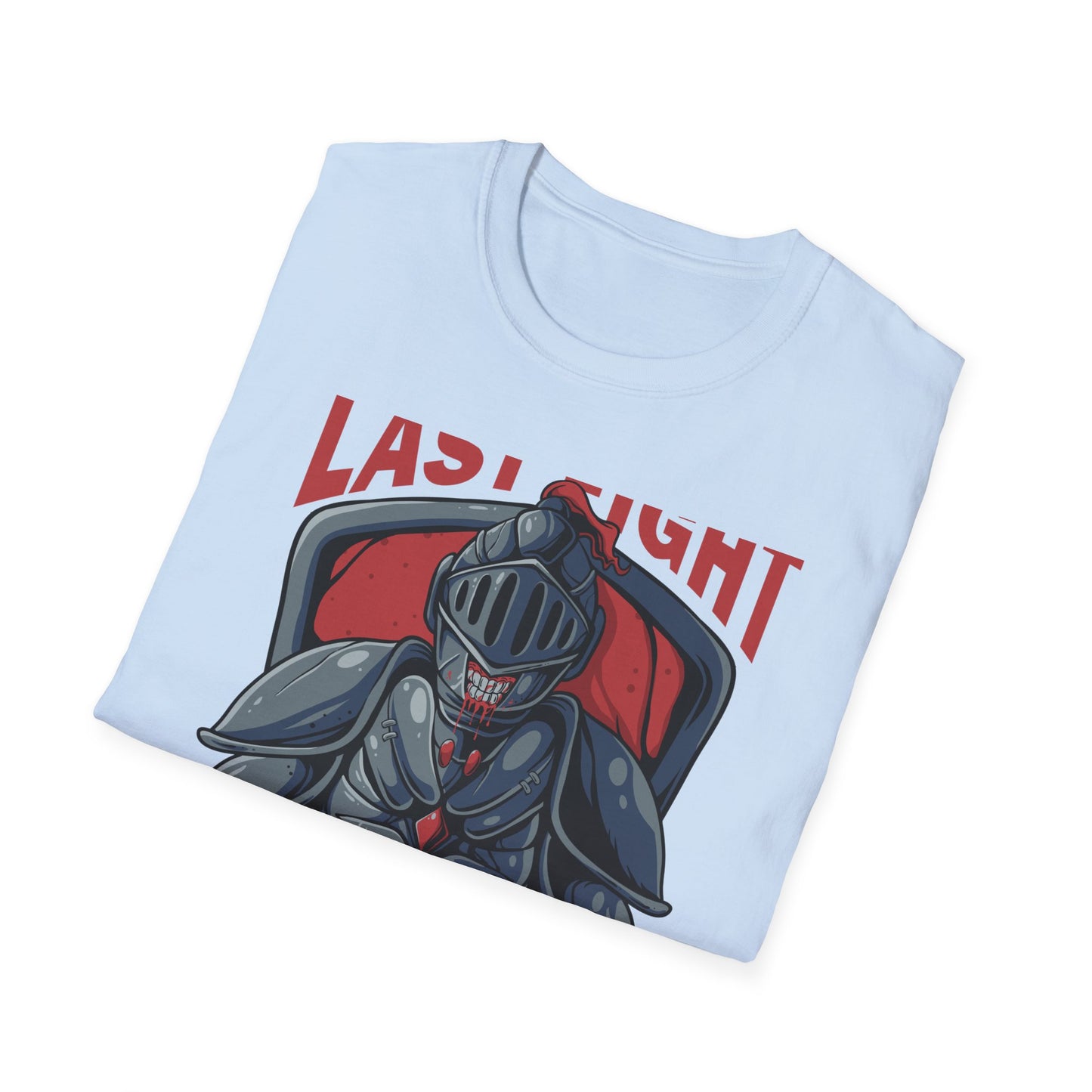 Epic Last Fight Undead Knight T-Shirt | Grim Medieval Warrior Battle Tee | Dark Fantasy Gaming Apparel