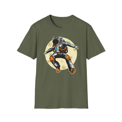 Epic Astronaut Moon Float T-Shirt | Gravity-Defying Space Explorer Tee | Cool Cosmic Gift for Men & Women
