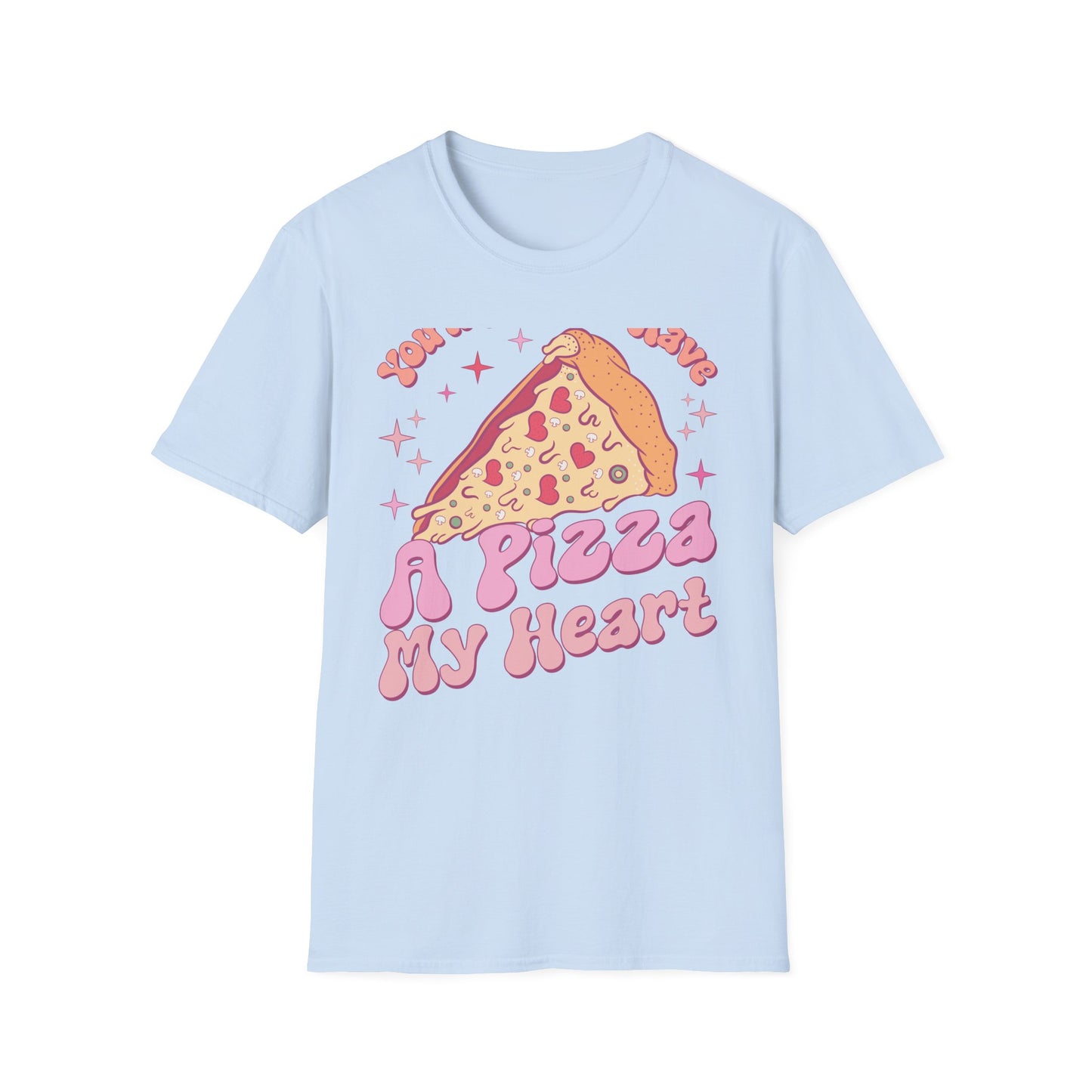 Groovy "You'll Always Have A Pizza My Heart" T-Shirt | Cute Retro Love Foodie Graphic Tee Gift