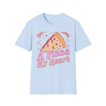 Groovy "You'll Always Have A Pizza My Heart" T-Shirt | Cute Retro Love Foodie Graphic Tee Gift