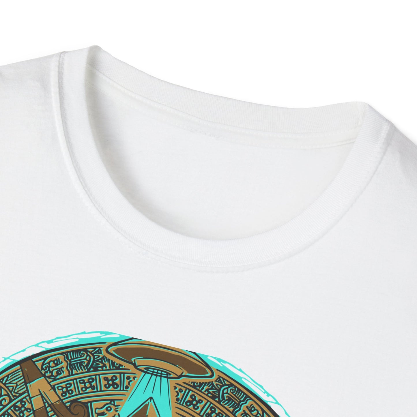 Epic Ancient Aliens T-Shirt: UFO & Pyramids with Aztec Calendar Design | Sci-Fi Mystery & Conspiracy Tee