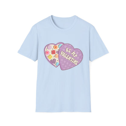 Sweet Retro Vintage 'Be My Valentine' Candy Heart Box T-Shirt | Adorable Valentine's Day Gift Tee