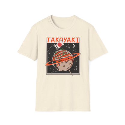 Epic Takoyaki Planet T-Shirt | Stellar Japanese Street Food & Space Lover Graphic Tee | Unique Japan Culture Apparel