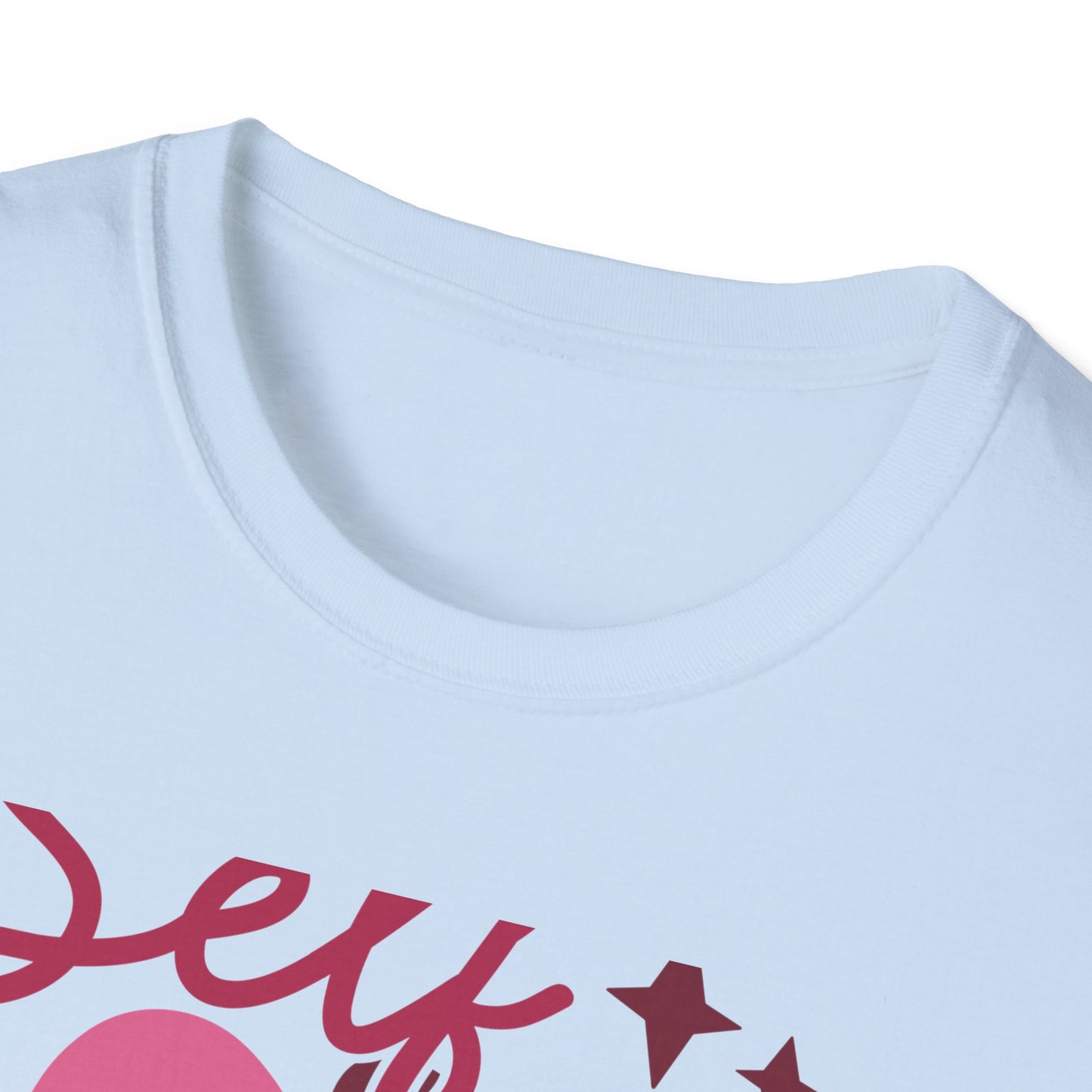 Vibrant Self Love Club T-Shirt | Groovy Retro Heart Design | Empowering Positive Vibes Tee for Women