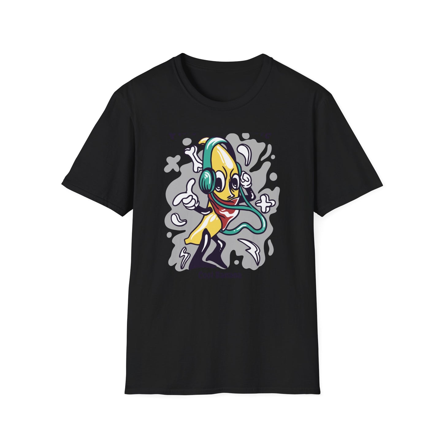 Epic Play Your Music Cool Banana T-Shirt | Retro Cartoon DJ Tee for Music Lovers | Vibrant & Unique Graphic Apparel