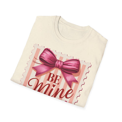 Charming Be Mine Valentine T-Shirt | Pink Bow & Hearts Design | Sweet Love Gift | Express Your Affection!