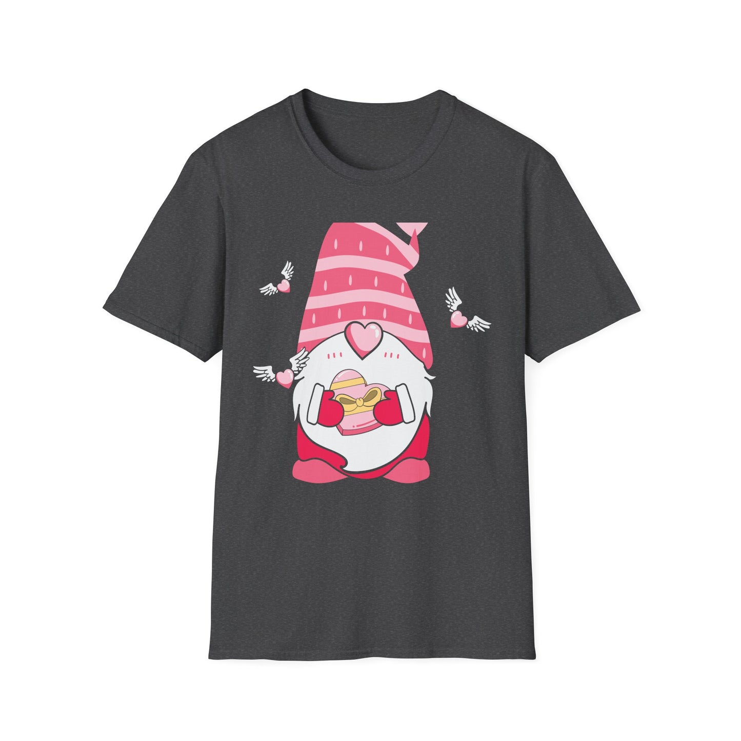 Adorable Valentine's Day Gnome T-Shirt | Sweet Heart Gift Tee for Her & Couples