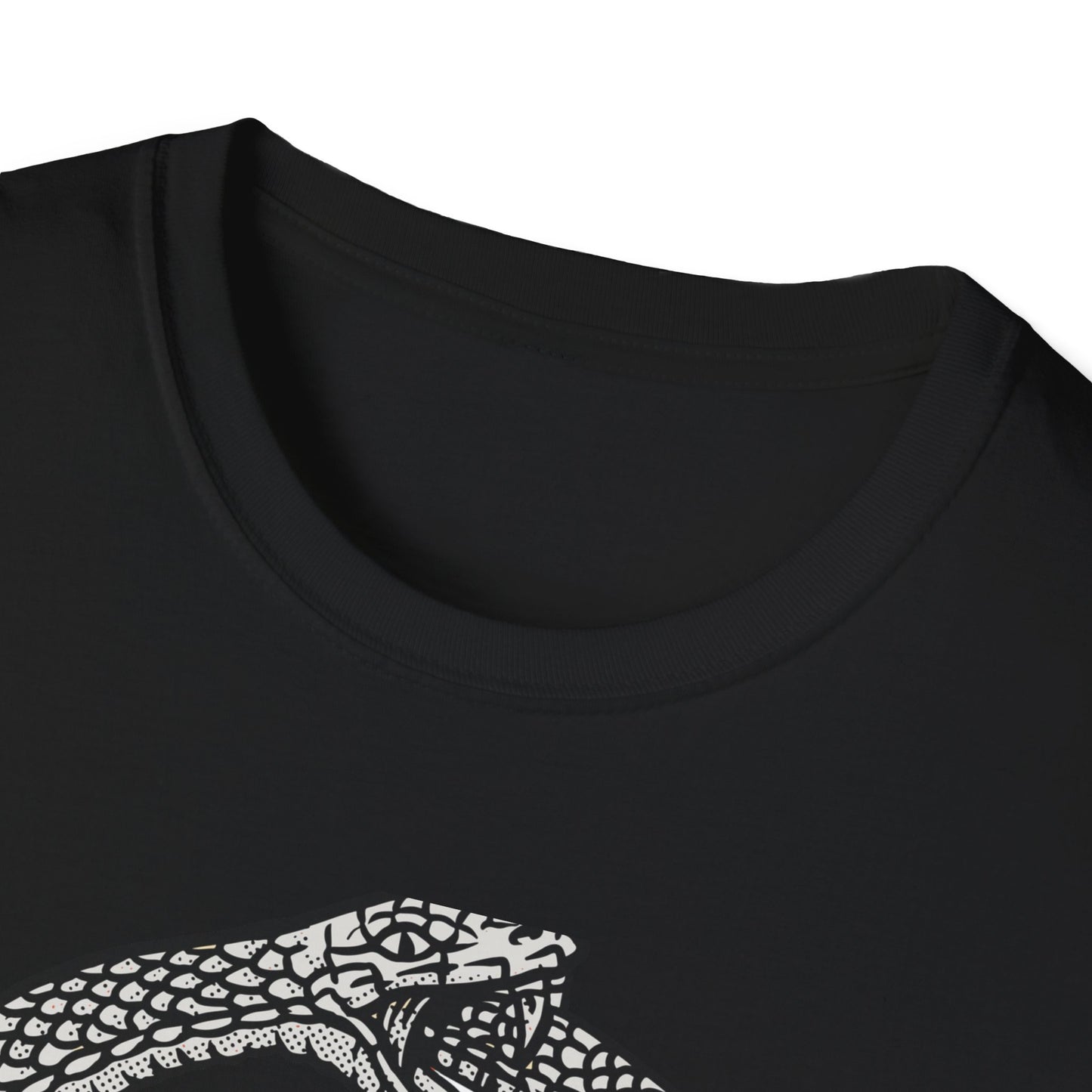 Mystical Ouroboros Serpent T-Shirt with Alchemical Leviathan Cross & Pillars - Esoteric Wisdom Tee
