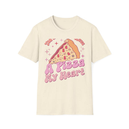 Groovy "You'll Always Have A Pizza My Heart" T-Shirt | Cute Retro Love Foodie Graphic Tee Gift