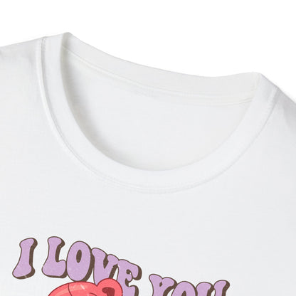 Expressive 'I Love You Beary Much' Teddy Bear T-Shirt - Adorable Love Heart Pun Tee - Sweet Valentine's Day & Anniversary Gift
