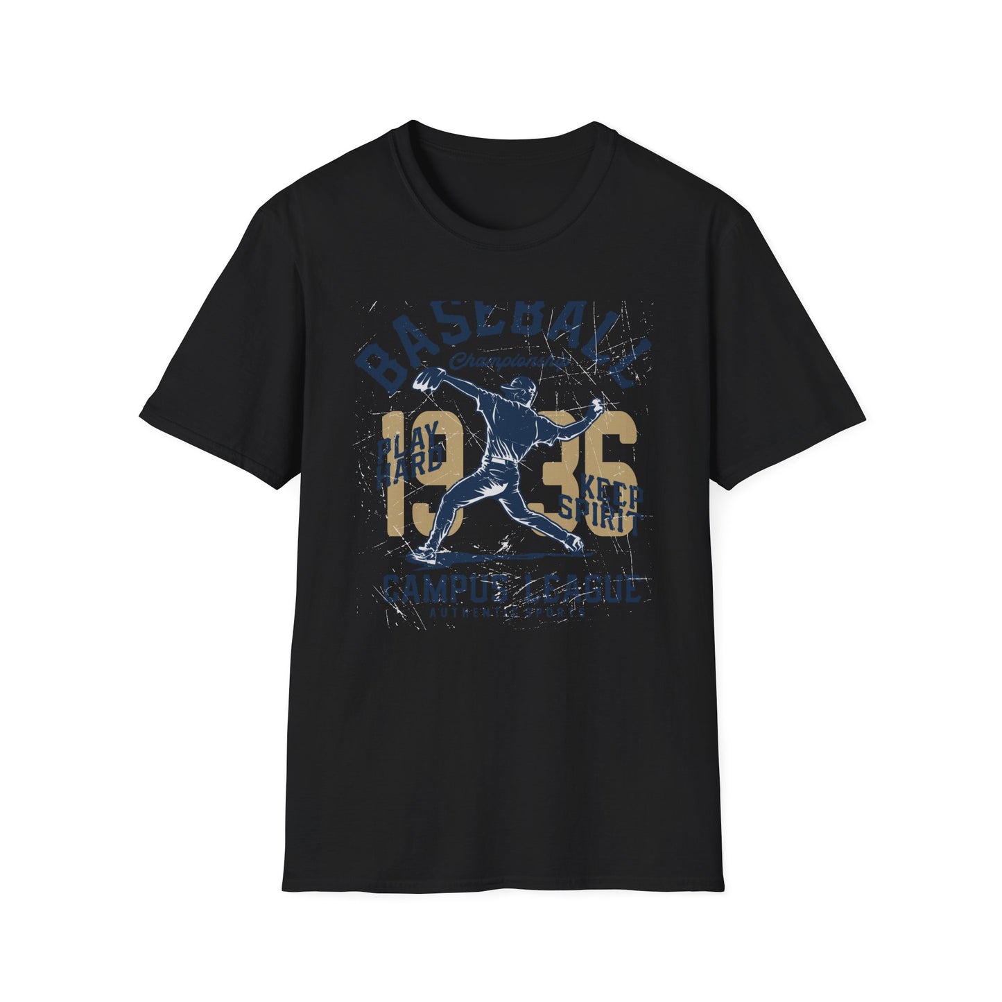 Epic Vintage 1935 Baseball Championship T-Shirt | Authentic Pitcher & Campus League Sports Fan Tee