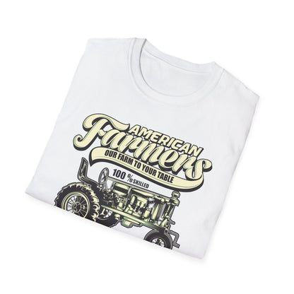 Dedicated American Farmers T-Shirt | Vintage Tractor Farm Life Tee | 'I Stop When I'm Done' Hard Work Agriculture Shirt Gift