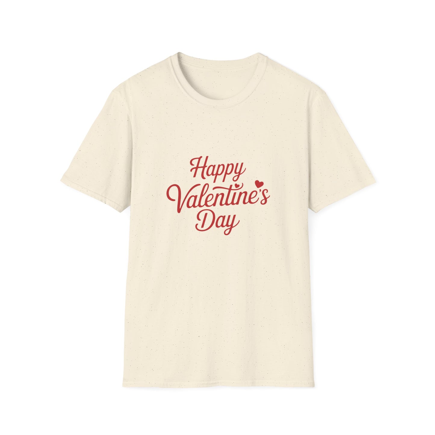 Sweet Happy Valentine's Day T-Shirt | Charming Love Heart Script Design | Perfect Romantic Gift for Couples