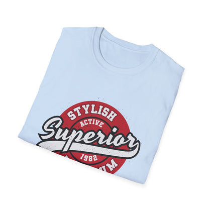 Superior 1982 Vintage T-Shirt | Classic Stylish Active Premium Tee for Men & Women | Iconic Distressed Graphic Top