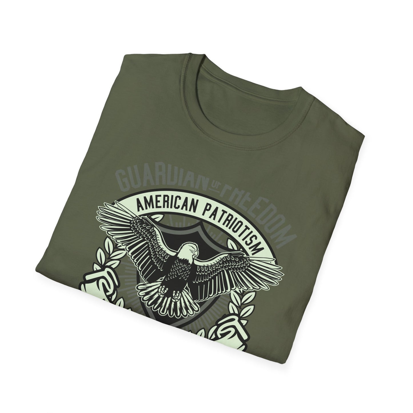 Bold Guardian of Freedom American Patriotism T-Shirt - Majestic Eagle 'Freedom Is Not Free' USA Graphic Tee for Proud Americans