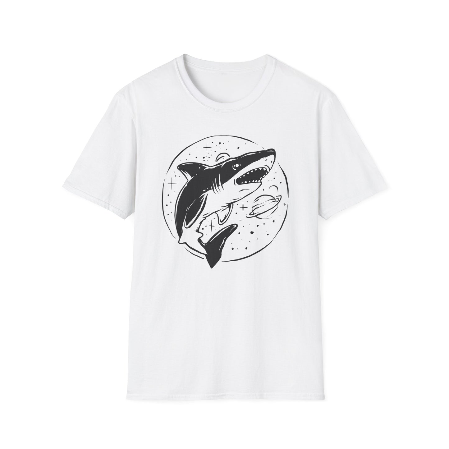 Epic Cosmic Shark T-Shirt | Stellar Space Ocean Graphic Tee | Unique Marine Life Apparel Gift