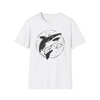 Epic Cosmic Shark T-Shirt | Stellar Space Ocean Graphic Tee | Unique Marine Life Apparel Gift