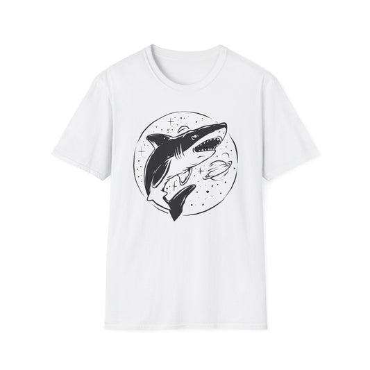 Epic Cosmic Shark T-Shirt | Stellar Space Ocean Graphic Tee | Unique Marine Life Apparel Gift