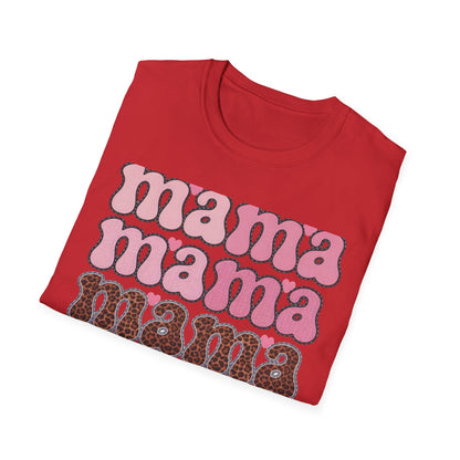 Groovy Mama T-Shirt | Retro Pink & Leopard Print Styles for Trendy Moms | Perfect Mother's Day Gift Tee