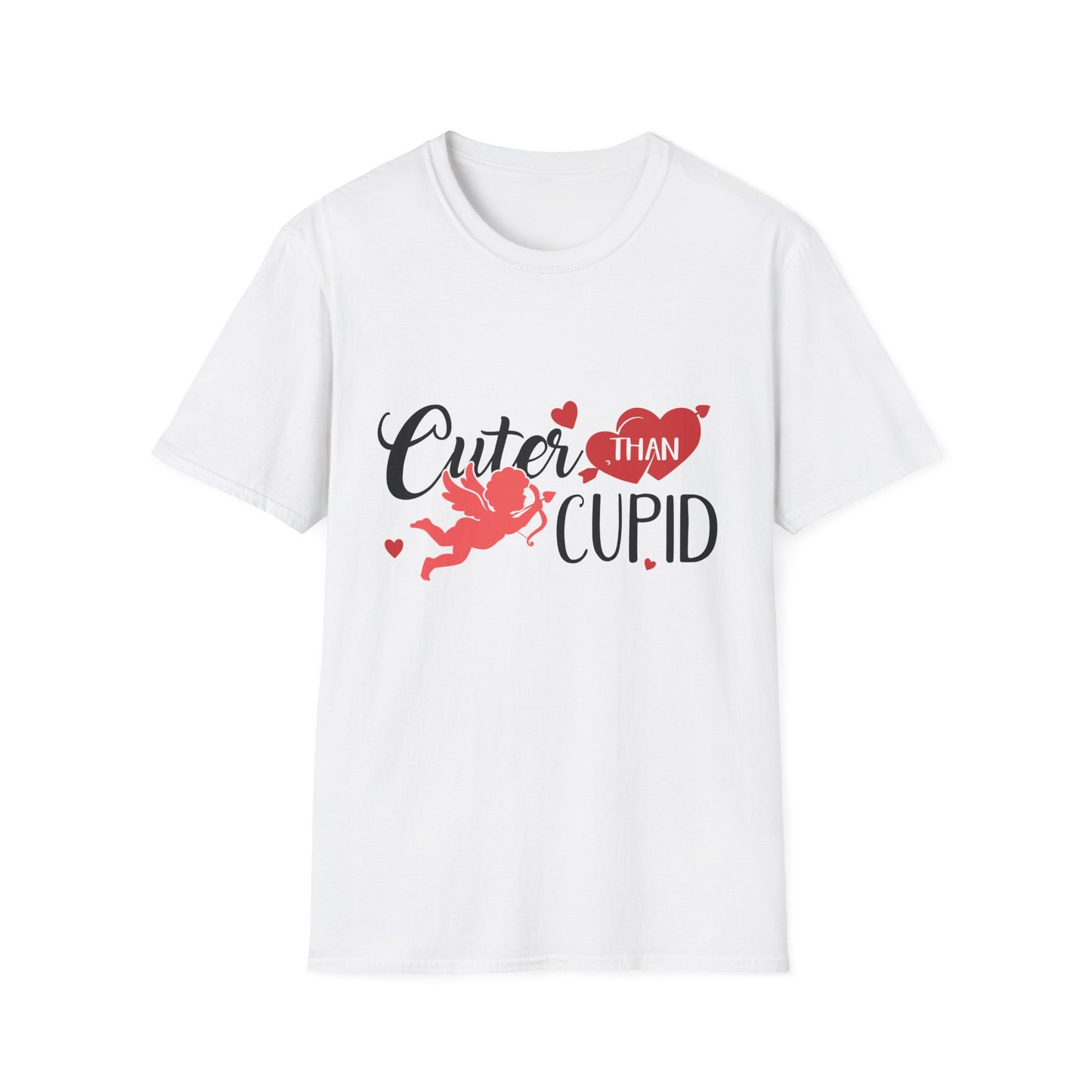 Love You More Than Abstract Funny T-Shirt | Unique Cupid Hearts Valentine's Day Tee | Romantic & Humorous Gift