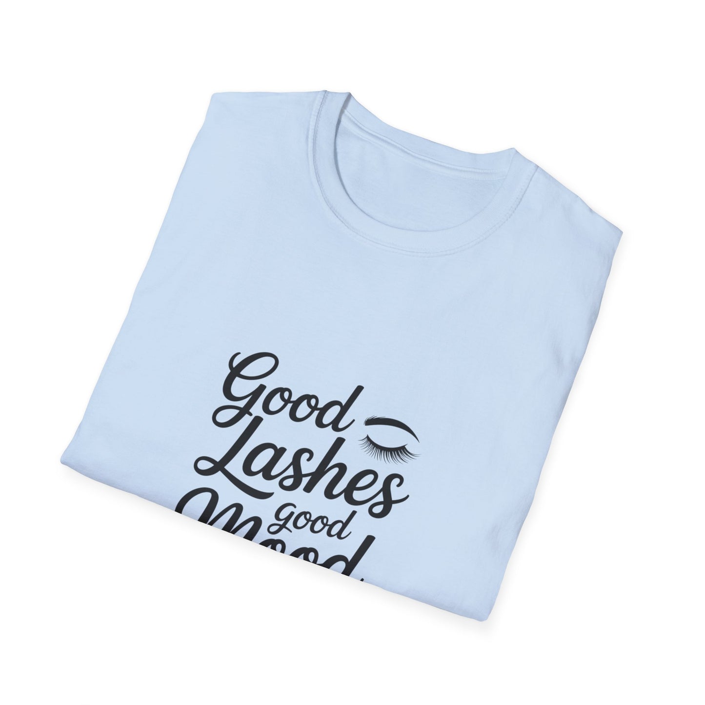 Uplifting 'Choose Joy Good Vibes' T-Shirt | Trendy Women's Positive Quote & Eyelashes Graphic Tee | Inspiring Gift