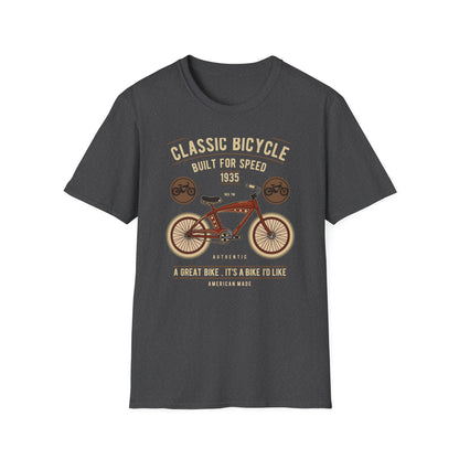 Legendary 1935 Classic Bicycle T-Shirt - Authentic Vintage Cycling Enthusiast Tee | American Made Retro Bike