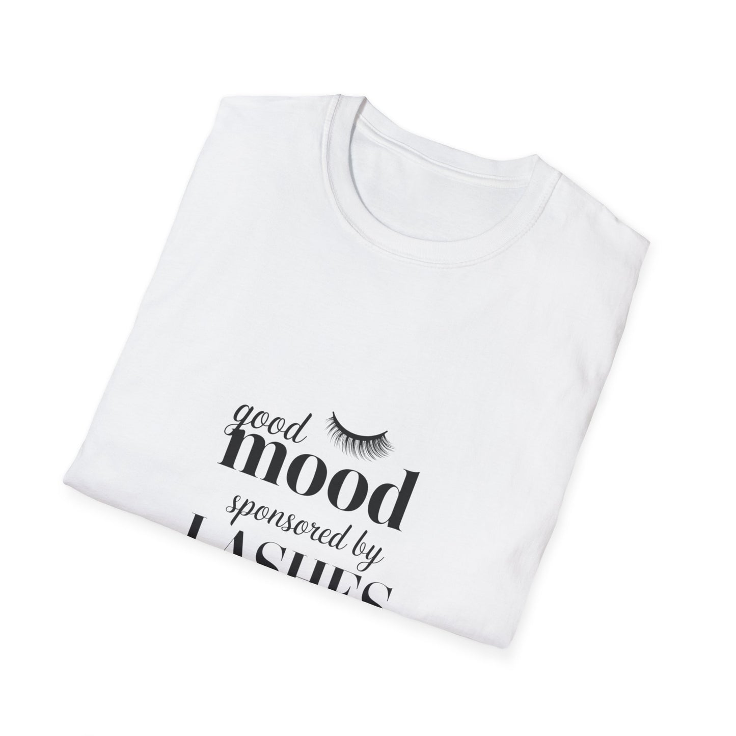 Good Vibes Sponsored By My Lash Tech T-Shirt - Chic Eyelash Design Tee | Trendy Beauty Lover Gift