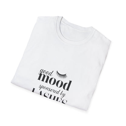 Good Vibes Sponsored By My Lash Tech T-Shirt - Chic Eyelash Design Tee | Trendy Beauty Lover Gift
