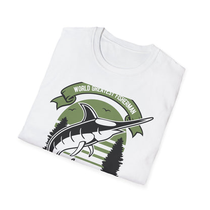 Epic World's Greatest Fisherman Marlin T-Shirt - 'Fishing Is My Cardio' Angler Tee Gift for Dad & Deep Sea Enthusiasts