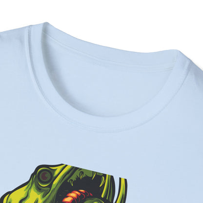 Epic Vicious Fish Strike T-Shirt - Dynamic Angler Graphic Tee with Fishing Bait Design
