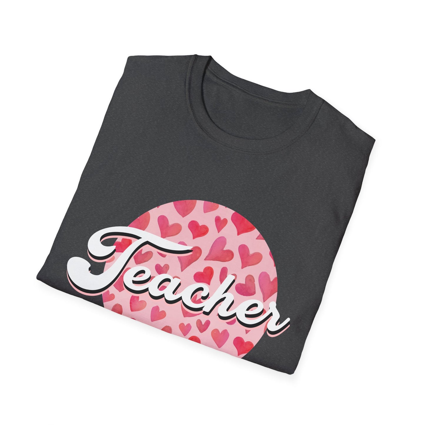 Adorable 'Teacher' T-Shirt with Watercolor Hearts | Perfect Appreciation Gift for Educators | Trendy Back to School Tee