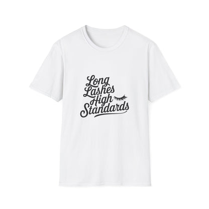 Chic 'Happy Lashes Happy Life' T-Shirt | Empowering Eyelash Lover Tee for Beauty Queens & Lash Techs | Must-Have Glam Gift
