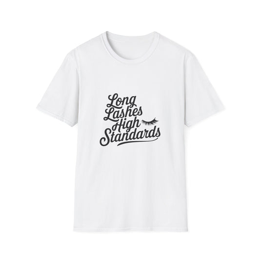 Chic 'Happy Lashes Happy Life' T-Shirt | Empowering Eyelash Lover Tee for Beauty Queens & Lash Techs | Must-Have Glam Gift