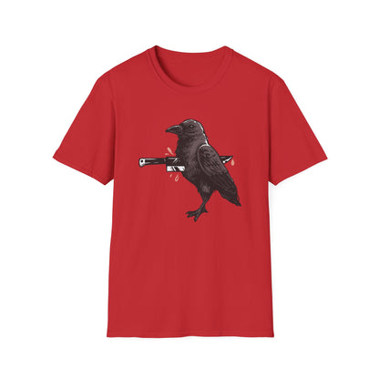 Striking Impaled Raven T-Shirt - Bold Dark Art Gothic Tee for Edgy Style & Alternative Fashion