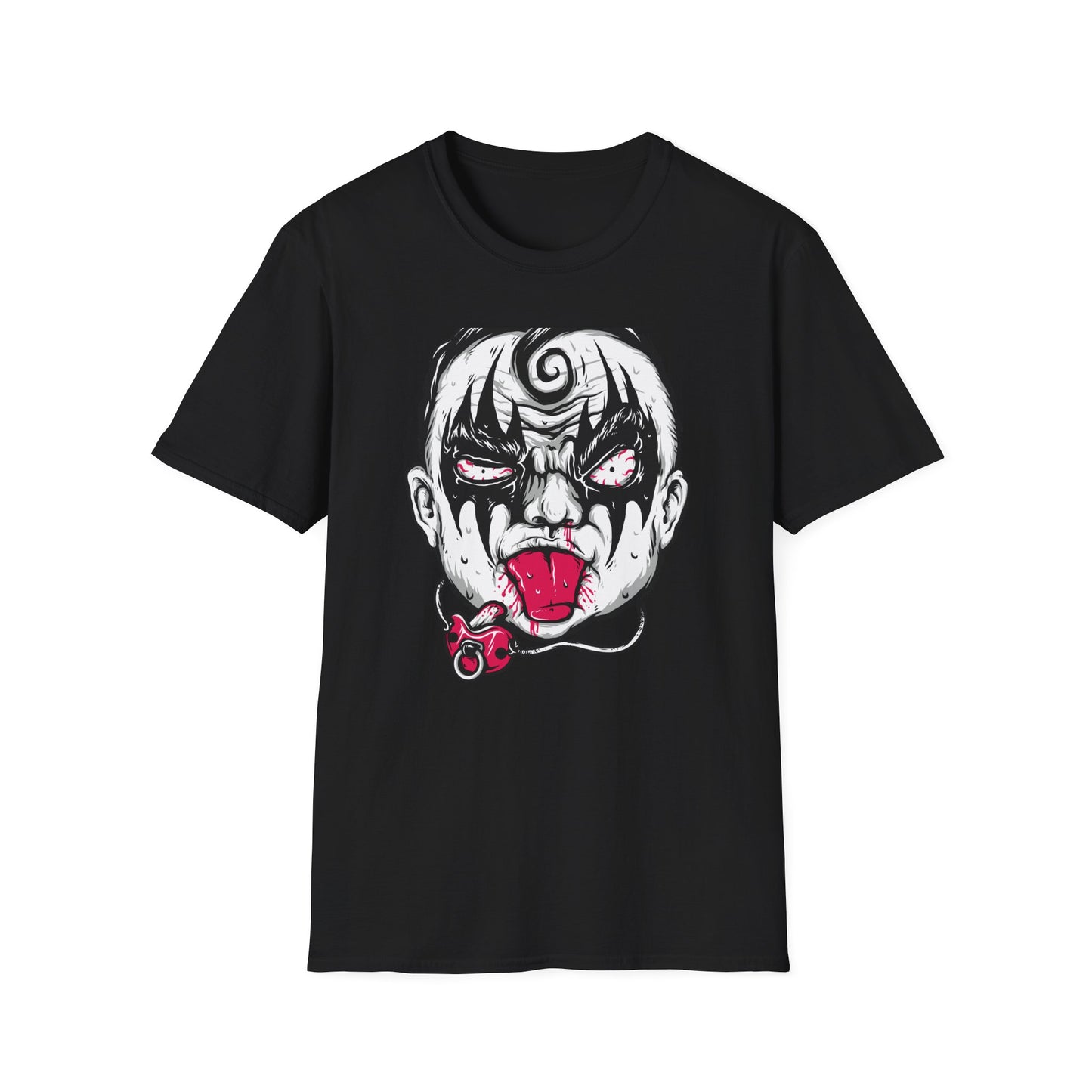 Unleash Your Inner Rocker: Epic Demon Baby T-Shirt - KISS-Inspired Edgy Infant Tee for Metal & Punk Fans