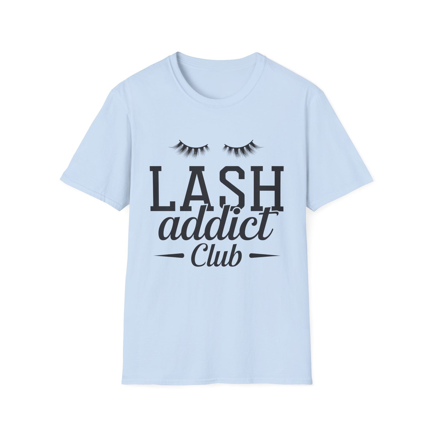 Obsessed Lash Addict Club T-Shirt | Chic Glam Beauty Queen Tee for Lash Techs & Makeup Artists